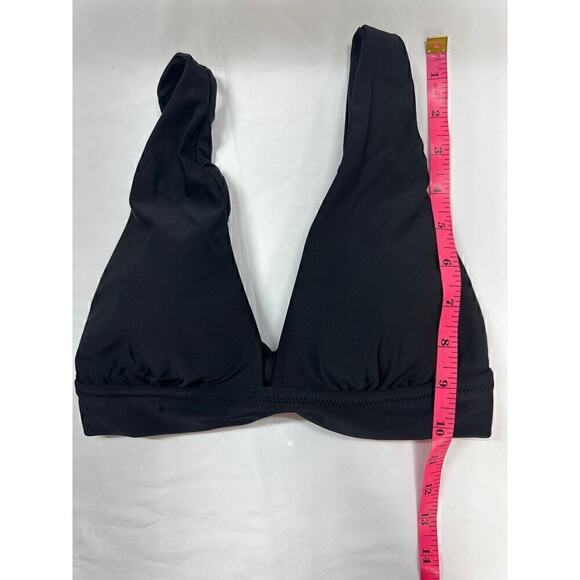 AERIE SWIMWEAR Women's Black back Strap Tie Swim Top Medium NWT - Picture 4 of 7
